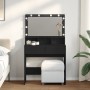 Tocador con luces LED negro 80x41x134,5 cm by , Bedroom Dressers - Ref: Foro24-848186, Price: 172,90 €, Discount: %