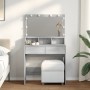 Tocador con luces LED color gris Sonoma 80x41x134,5 cm by , Bedroom Dressers - Ref: Foro24-848190, Price: 139,82 €, Discount: %