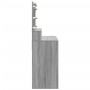 Tocador con luces LED color gris Sonoma 80x41x134,5 cm by , Bedroom Dressers - Ref: Foro24-848190, Price: 139,82 €, Discount: %