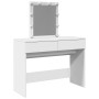 Tocador con luces LED blanco 100x40x130 cm de , Tocadores para dormitorios - Ref: Foro24-848192, Precio: 147,03 €, Descuento: %