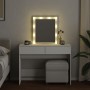 Tocador con luces LED blanco 100x40x130 cm de , Tocadores para dormitorios - Ref: Foro24-848192, Precio: 147,03 €, Descuento: %