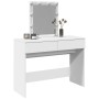Tocador con luces LED blanco 100x40x130 cm de , Tocadores para dormitorios - Ref: Foro24-848192, Precio: 147,03 €, Descuento: %