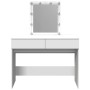 Tocador con luces LED blanco 100x40x130 cm de , Tocadores para dormitorios - Ref: Foro24-848192, Precio: 147,03 €, Descuento: %