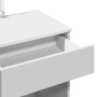 Tocador con luces LED blanco 100x40x130 cm de , Tocadores para dormitorios - Ref: Foro24-848192, Precio: 147,03 €, Descuento: %