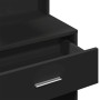 Tocador con mueble negro 80x35x132 cm de , Tocadores para dormitorios - Ref: Foro24-848235, Precio: 147,02 €