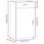Aparador de madera de ingeniería negro 50x42,5x93 cm von , Sideboards - Ref: Foro24-846293, Preis: 112,54 €, Rabatt: %