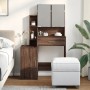 Tocador con mueble roble marrón 80x35x132 cm von , Schlafzimmerkommoden - Ref: Foro24-848240, Preis: 135,59 €, Rabatt: %