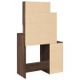 Tocador con mueble roble marrón 80x35x132 cm von , Schlafzimmerkommoden - Ref: Foro24-848240, Preis: 135,59 €, Rabatt: %