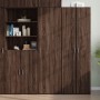 Aparador de madera de ingeniería marrón roble 50x42,5x185 cm by , Sideboards - Ref: Foro24-3281419, Price: 185,72 €, Discount: %