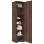 Aparador de madera de ingeniería marrón roble 50x42,5x185 cm by , Sideboards - Ref: Foro24-3281419, Price: 185,72 €, Discount: %