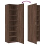 Aparador de madera de ingeniería marrón roble 50x42,5x185 cm by , Sideboards - Ref: Foro24-3281419, Price: 185,72 €, Discount: %