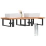 Estante de lavabo de pared de acero y madera maciza de haya von , Badezimmerwaschtische - Ref: Foro24-3302453, Preis: 148,26 ...