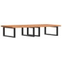 Estante de lavabo de pared de acero y madera maciza de haya von , Badezimmerwaschtische - Ref: Foro24-3302453, Preis: 148,26 ...