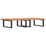 Estante de lavabo de pared de acero y madera maciza de haya von , Badezimmerwaschtische - Ref: Foro24-3302453, Preis: 148,26 ...