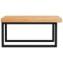 Estante de lavabo de pared de acero y madera maciza de roble von , Badezimmerwaschtische - Ref: Foro24-3302493, Preis: 138,62...
