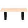 Estante de lavabo de pared de acero y madera maciza de roble by , bathroom vanities - Ref: Foro24-3302535, Price: 57,78 €, Di...