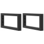 Estante de lavabo de pared de acero y madera maciza de roble by , bathroom vanities - Ref: Foro24-3302537, Price: 62,44 €, Di...