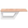 Estante de lavabo de pared de acero y madera maciza de roble von , Badezimmerwaschtische - Ref: Foro24-3302554, Preis: 76,27 ...