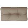 Cojín para sofá de palets de tela gris taupé 80x40x12 cm von , Kissen für Stühle und Sofas - Ref: Foro24-360609, Preis: 28,16...