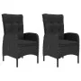 Black 3-Piece Garden Dining Set by vidaXL, Garden sets - Ref: Foro24-3068690, Price: 354,47 €, Discount: %