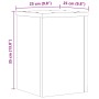 Soportes de plantas 2 uds madera roble ahumado 25x25x35 cm von , Topfständer - Ref: Foro24-852910, Preis: 35,14 €, Rabatt: %