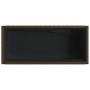 Jardinera con estante ratán sintético marrón de , Maceteros y jardineras - Ref: Foro24-366385, Precio: 81,45 €, Descuento: %