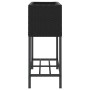 Jardinera con estante ratán sintético negro by , Pots and planters - Ref: Foro24-366387, Price: 68,07 €, Discount: %