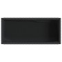 Jardinera con estante ratán sintético negro by , Pots and planters - Ref: Foro24-366387, Price: 68,07 €, Discount: %
