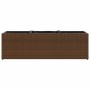 Jardinera con 3 maceteros ratán sintético marrón 105x30x32 cm de , Maceteros y jardineras - Ref: Foro24-366417, Precio: 73,73...