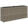 Jardineras con 2 maceteros 2 uds ratán PE gris 90x20x40 cm de , Maceteros y jardineras - Ref: Foro24-3210515, Precio: 115,60 ...
