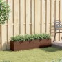 Jardineras con 2 maceteros 2 uds ratán PE marrón 72x30x32 cm by , Pots and planters - Ref: Foro24-3210529, Price: 87,41 €, Di...