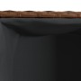 Jardineras con 2 maceteros 2 uds ratán PE marrón 72x30x32 cm by , Pots and planters - Ref: Foro24-3210529, Price: 87,41 €, Di...