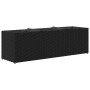 Jardineras con 3 maceteros 2 uds ratán PE negro 105x30x32 cm de , Maceteros y jardineras - Ref: Foro24-3210522, Precio: 133,2...