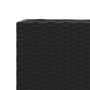 Jardineras con 3 maceteros 2 uds ratán PE negro 105x30x32 cm de , Maceteros y jardineras - Ref: Foro24-3210522, Precio: 133,2...