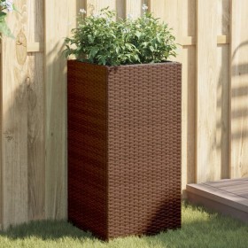 Jardineras 2 unidades ratán sintético marrón 40x40x80 cm von , Töpfe und Pflanzgefäße - Ref: Foro24-3210520, Preis: 156,51 €,...