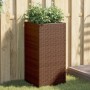 Jardineras 2 unidades ratán sintético marrón 40x40x80 cm von , Töpfe und Pflanzgefäße - Ref: Foro24-3210520, Preis: 156,51 €,...