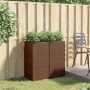 Jardineras 2 unidades ratán sintético marrón 40x40x80 cm von , Töpfe und Pflanzgefäße - Ref: Foro24-3210520, Preis: 156,51 €,...
