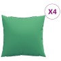 Cojines de sofá 4 unidades tela verde 40x40 cm by , Cushions for chairs and sofas - Ref: Foro24-360364, Price: 27,25 €, Disco...