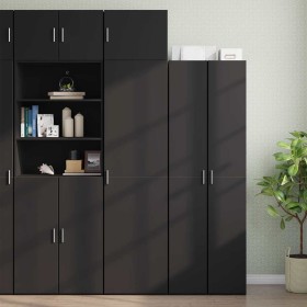 Armario estrecho madera de ingeniería negro 50x42,5x225 cm von , Sideboards - Ref: Foro24-3281302, Preis: 215,92 €, Rabatt: %