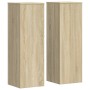 Soportes para plantas 2 uds madera roble Sonoma 33x33x100 cm von , Topfständer - Ref: Foro24-3307884, Preis: 109,20 €, Rabatt: %