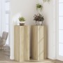 Soportes para plantas 2 uds madera roble Sonoma 33x33x100 cm von , Topfständer - Ref: Foro24-3307884, Preis: 109,20 €, Rabatt: %