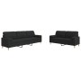Juego de sofás con cojines 2 piezas tela negro by , Sofas - Ref: Foro24-3278339, Price: 527,63 €, Discount: %