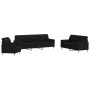 Juego de sofás con cojines 3 piezas tela negro by , Sofas - Ref: Foro24-3278307, Price: 669,53 €, Discount: %