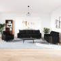 Juego de sofás con cojines 3 piezas tela negro by , Sofas - Ref: Foro24-3278307, Price: 669,53 €, Discount: %