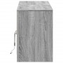 Mueble de TV LED madera ingeniería gris Sonoma 139,5x34x50 cm by , TV Furniture - Ref: Foro24-852199, Price: 106,00 €, Discou...