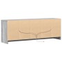 Mueble de TV LED madera ingeniería gris Sonoma 139,5x34x50 cm by , TV Furniture - Ref: Foro24-852199, Price: 106,00 €, Discou...