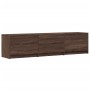 Mueble de TV LED madera ingeniería marrón roble 165x34x40 cm de , Muebles TV - Ref: Foro24-852256, Precio: 110,15 €
