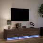 Mueble de TV LED madera ingeniería marrón roble 165x34x40 cm von , TV-Möbel - Ref: Foro24-852256, Preis: 105,85 €, Rabatt: %