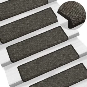 Selbstklebende Sisal-Stufenmatte 15 Stück Anthrazit 65x21x4cm von vidaXL, Treppenmatten - Ref: Foro24-326885, Preis: 95,51 €,...