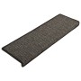 Alfombra autoadhesiva escalera sisal 15 uds antracita 65x21x4cm